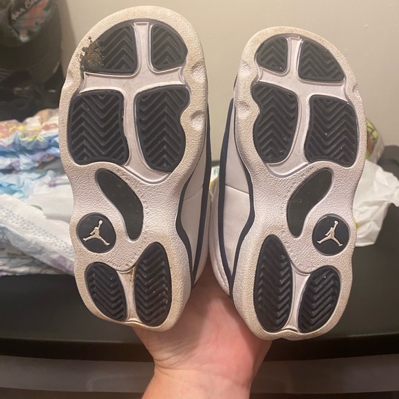 Jordan Toddler Sneakers. Only worn few times. Excellent condition. Blue/White - Picture 6 of 6